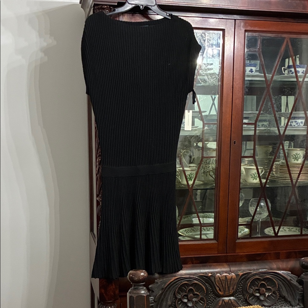 Anthropologie Maeve Black Ribbed Top